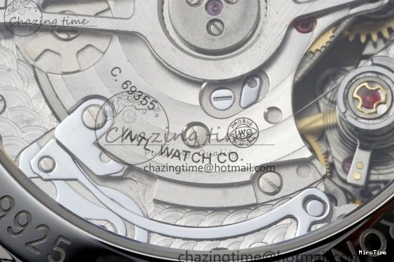 MIROTIME 0205 Portuguese Chrono IW371620 APSF 1:1 Best Edition White Blue Dial on Blue Leather Strap A MultiPurpose 7039